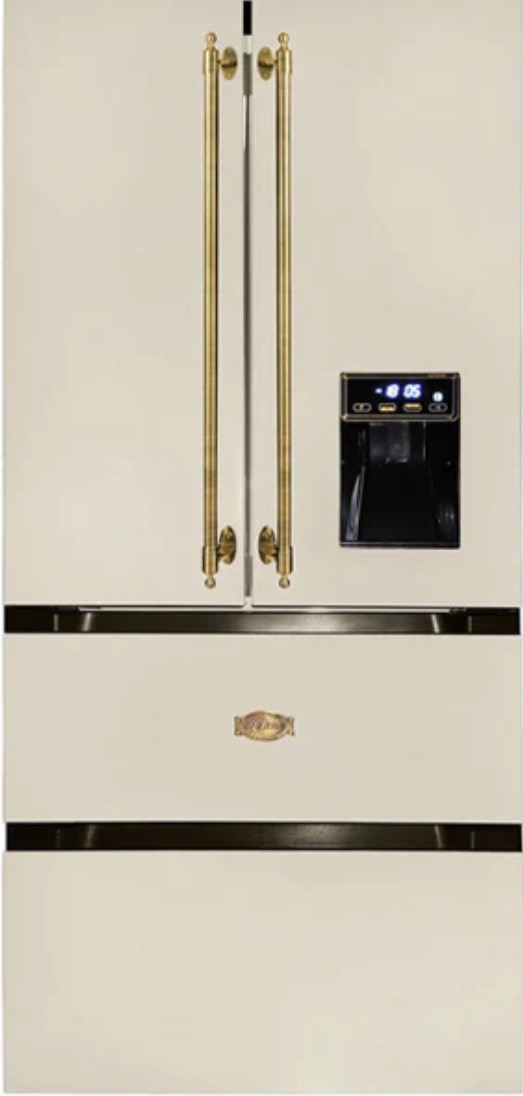 Empire French Door Fridge Freezer (Ivory) front view